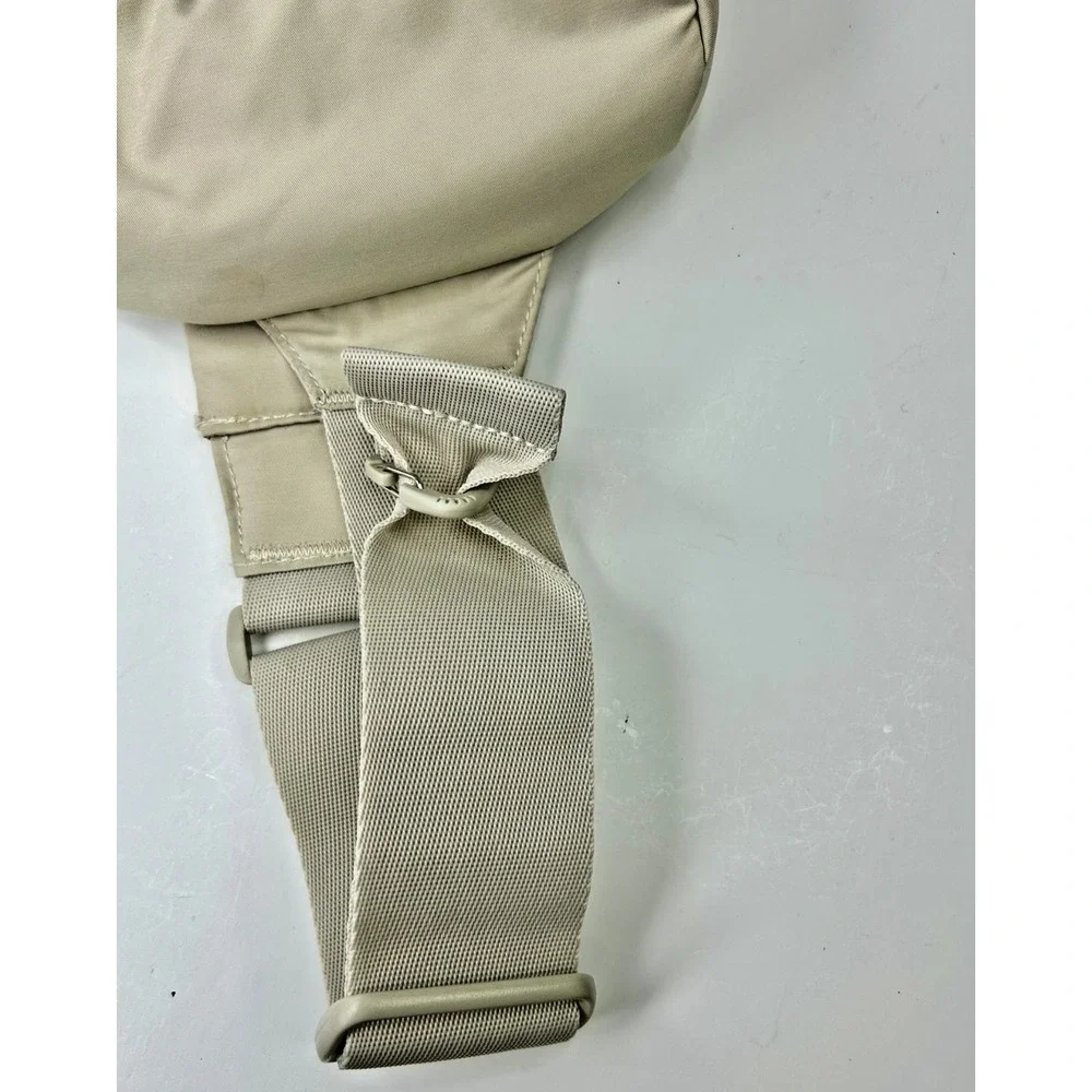 adidas Essentials 3 Sling‎ Crossbody Bag with Carabiner and Multi-Pocket Beige